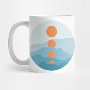 Sun Minimalist Abstract Landscape Mug